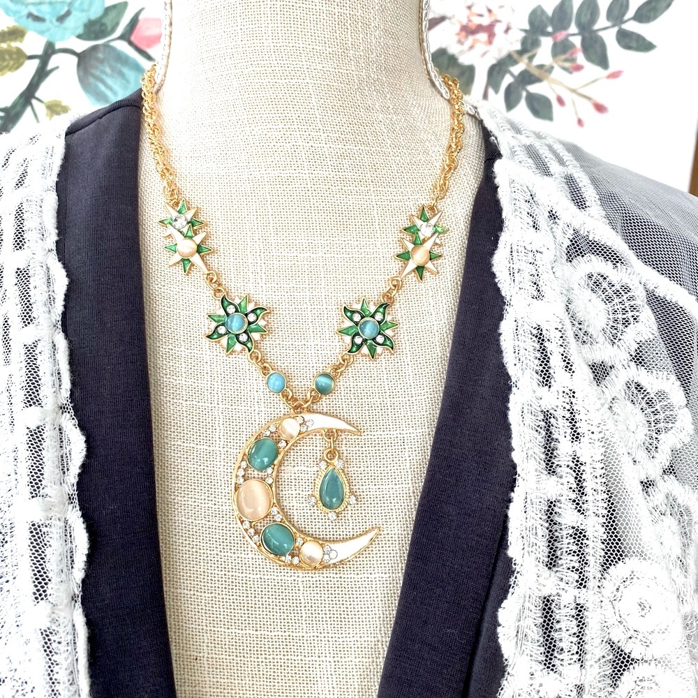 Sun & Moon Necklace Boho Chic